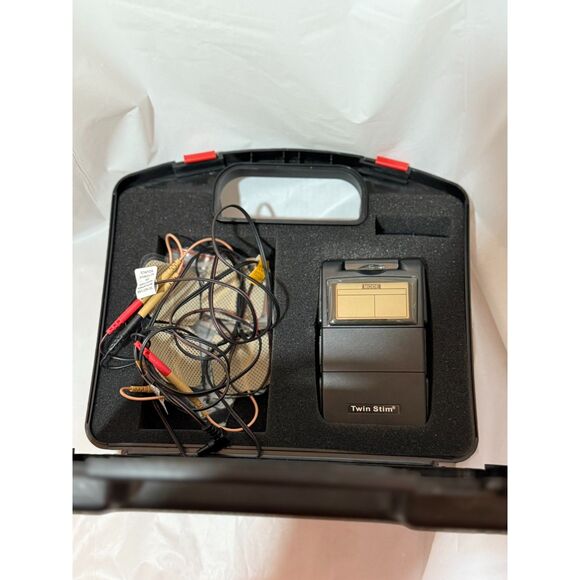 Twin Stim TENS EMS Combo Unit with Case and Manual – Pain Relief Therapy Device - Picture 2 of 3